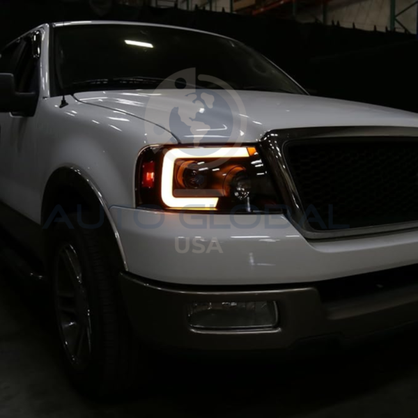 Par de Farol  LED com Projetor Fumê para F-150 2004-2008 - Image 2