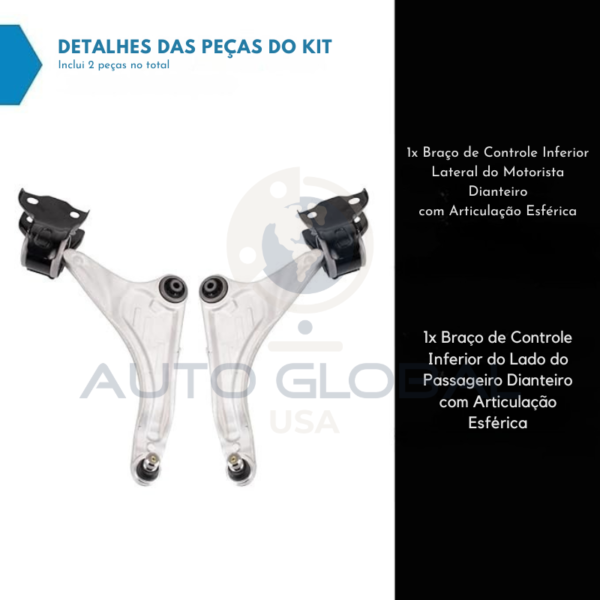 Bandeja Dianteira Inferior com Pivô – Land Rover Range Rover Evoque 2012 a 2017 - Image 2