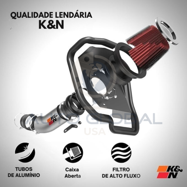 Filtro Ar K&n Intake - Subaru Impreza Wrx 2.0 / 2018-2022 - Image 4