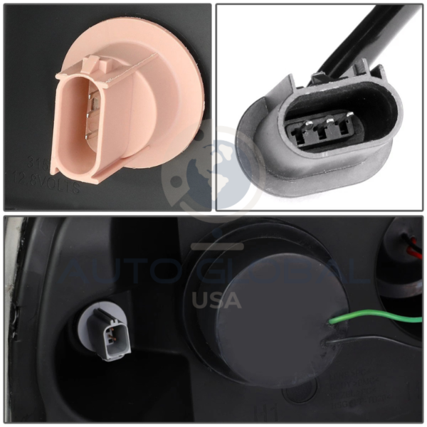 PAR DE FARÓIS COM LENTE PROJETORA E CARCAÇA CROMADA PARA FORD F-150 2004-2008 - Image 5