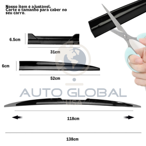 Aerofólio Traseiro Tipo Asa em Black Piano para Porta-Malas – BMW Série 3 F30 M3 2012-2018 - Image 7
