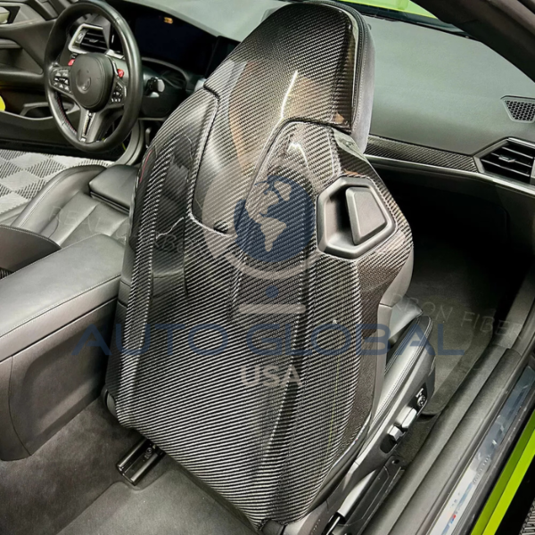 Jogo com 4 Capas de Banco em Fibra de Carbono Real – BMW M3 G80 / M4 G82 2021-2025 - Image 12